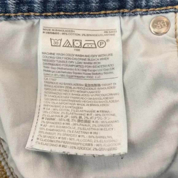 Banana Republic Women's Denim Medium Wash Distressed Boyfriend Jeans Size 25/0 - Picture 14 of 15